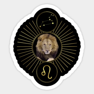 Zodiac Leo - Graphic - Leo - Constellation Sticker